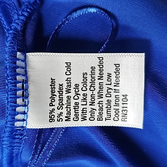 The Limited cobalt blue sleeveless top with tie at the back of the neck SZ 3XL - Picture 6 of 8